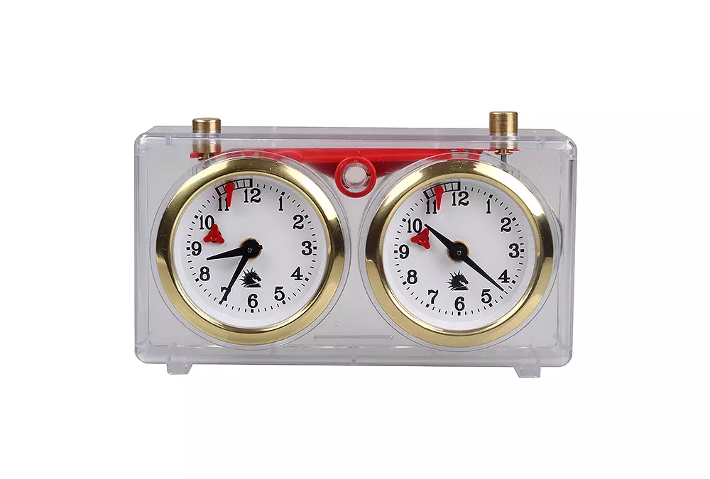 Zegar plastikowy CLASSIC mały, transparentny